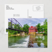 Carte Postale De l'autre côté de la cascade de War Eagle Creek P (Devant / Derrière)