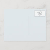 Carte postale de l'avant d'un kayak sur un lac agi (Dos)