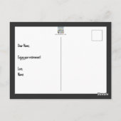 Carte postale de l'avion papier (Dos)