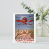 carte postale de l'avion soviétique (Debout devant)