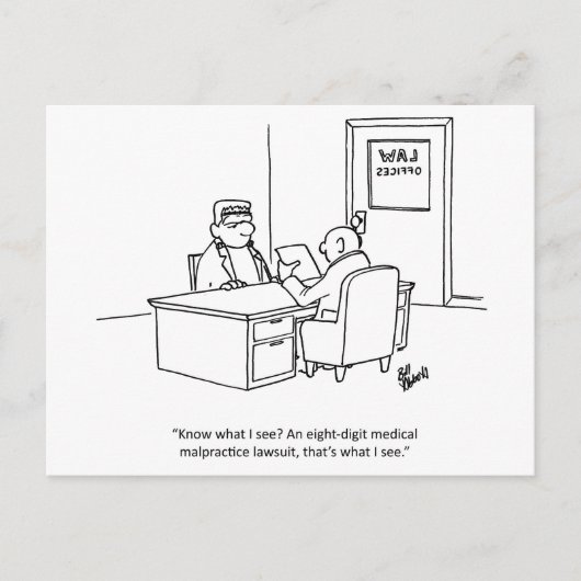 Carte postale de l'avocat Humour "Percentres" (Devant)
