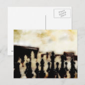 Carte Postale de l'Échecs Grunge (Devant / Derrière)