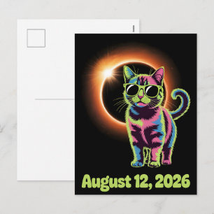 Carte postale de l'éclipse solaire 2026
