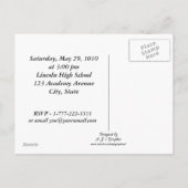 Carte postale de l'école (Dos)