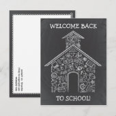 Carte postale de l'école des enseignants (Devant / Derrière)