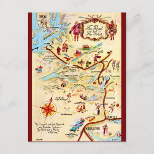 Carte postale de l'Écosse : la route des îles