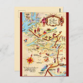 Carte postale de l'Écosse : la route des îles (Devant / Derrière)