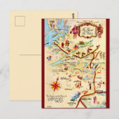 Carte postale de l'Écosse sur la route des îles (Devant / Derrière)