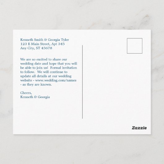 Carte postale de l'écriture empilée (Dos)