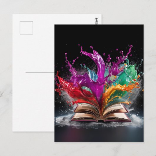 Carte postale de l'écrivain (Devant / Derrière)