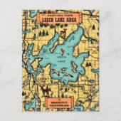 Carte postale de Leech Lake Minnesota (Devant)