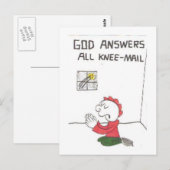 Carte postale de l'église animée et amusante (Devant / Derrière)