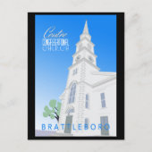 Carte postale de l'Église congrégationnelle du Cen (Devant)
