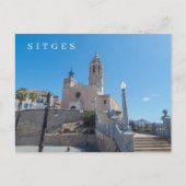 Carte postale de l'église de Sitges (Devant)