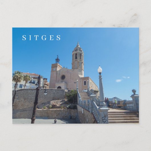 Carte postale de l'église de Sitges (Devant)
