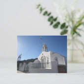 Carte postale de l'église du village de Tinos Isla (Debout devant)