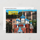 Carte postale de l'église grecque de Seattle (Devant / Derrière)