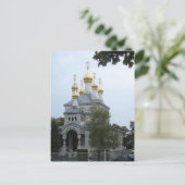 Carte postale de l'Église orthodoxe russe de Genèv (Debout devant)