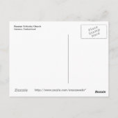 Carte postale de l'Église orthodoxe russe de Genèv (Dos)