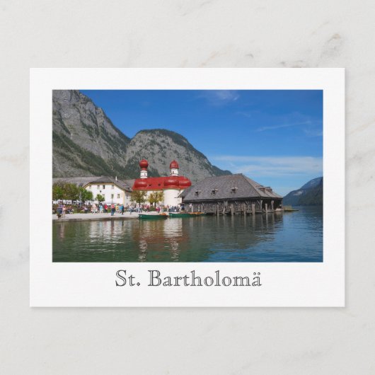Carte postale de l'église St. Bartholomä (Devant)