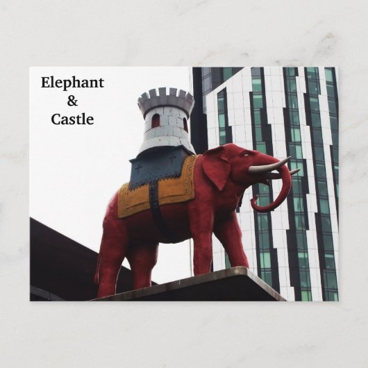 Carte postale de l'éléphant et du château de Londr (Devant)
