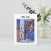 Carte postale de l'éleveur d'oiseaux (Debout devant)