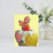 Carte postale de l'emblème de la crème glacée Kid  (Debout devant)