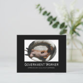 Carte postale de l'employé du gouvernement (Debout devant)