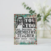 Carte postale de l'enseignant en chimie - Funny Vi (Debout devant)