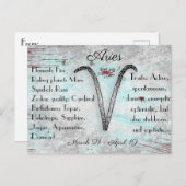 Carte postale de l'enseigne Horoscope (Devant / Derrière)