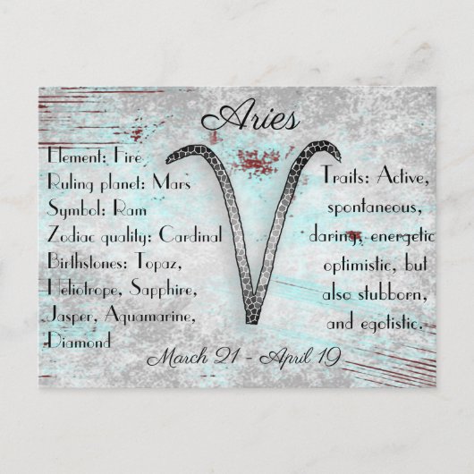 Carte postale de l'enseigne Horoscope (Devant)