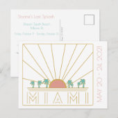 Carte postale de l'enterrement de vie de jeune fil (Devant / Derrière)