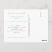 Carte postale de l'enterrement de vie de jeune fil (Dos)