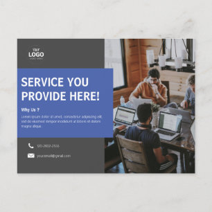 Carte postale de l'entreprise pour les affaires