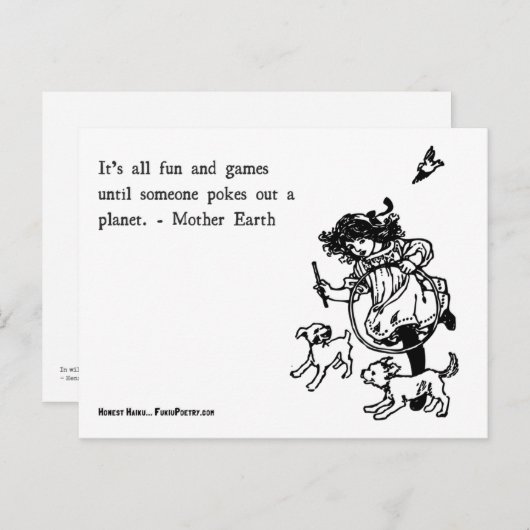 Carte postale de l'environnement (Devant / Derrière)