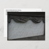 Carte postale de l'épitaphe de Thaddeus Stevens. (Devant / Derrière)
