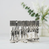 Carte postale de l'équipe chargée du chargement (Debout devant)