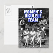Carte postale de l'équipe Uke de femmes (Devant / Derrière)