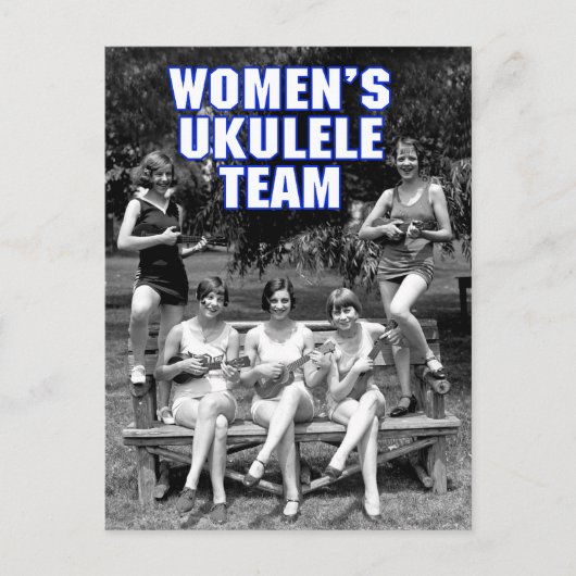 Carte postale de l'équipe Uke de femmes (Devant)