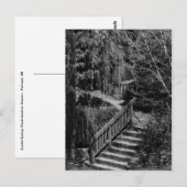 Carte postale de l'escalier du jardin caché (Devant / Derrière)