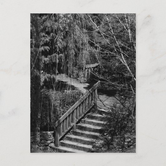 Carte postale de l'escalier du jardin caché (Devant)