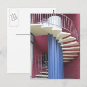 Carte postale de l'escalier jaune (Devant / Derrière)