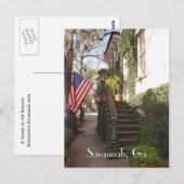 Carte postale de l'escalier Savannah (Devant / Derrière)