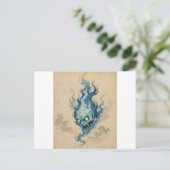 Carte postale de l'esprit de la flamme dorée Onibi (Debout devant)