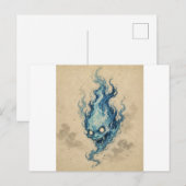 Carte postale de l'esprit de la flamme dorée Onibi (Devant / Derrière)