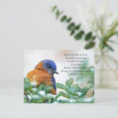 Carte postale de l'Est de Bluebird Matthew 6:26 (Debout devant)
