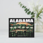 Carte postale de l'esturgeon de l'Alabama (Debout devant)