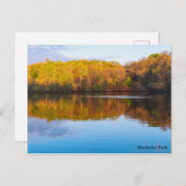 carte postale de l'étang et des bois du parc Marth (Devant / Derrière)