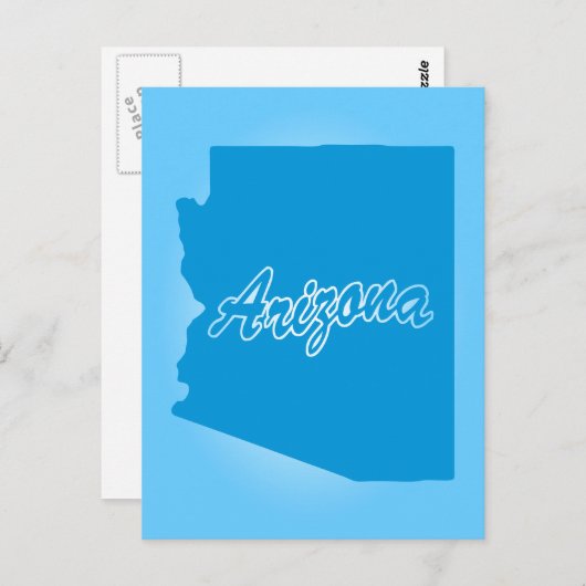 Carte postale de l'État d'Arizona (Devant / Derrière)