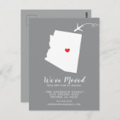 Carte postale de l'État de déménagement de l'Arizo (Devant / Derrière)